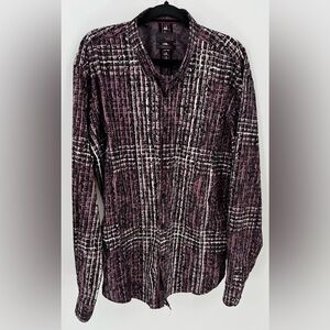 eight x premium Slim Fit Men's Paisley Long Sleeve Button up Shirt